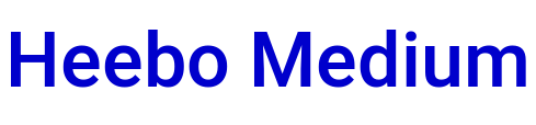 Heebo Medium フォント